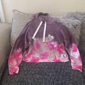 Brand NWOT CK Tie Dye Hoodie Crop Top